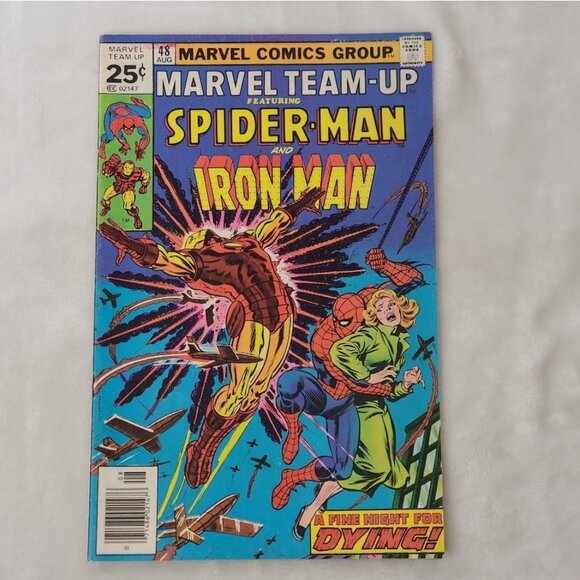 Marvel Team-Up 48 25 Cent Variant Marvel Comics 1976 VG- 3.5 Spider-Man Iron Man - Picture 9 of 12